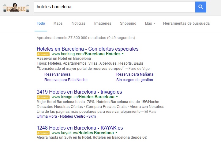 google suprime barra lateral de anuncios